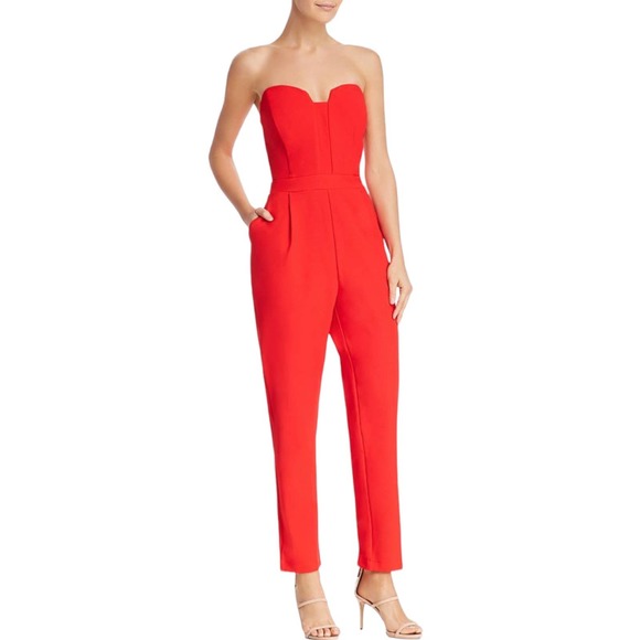 Adelyn Rae Strapless Sweetheart Jumpsuit - Picture 1 of 10
